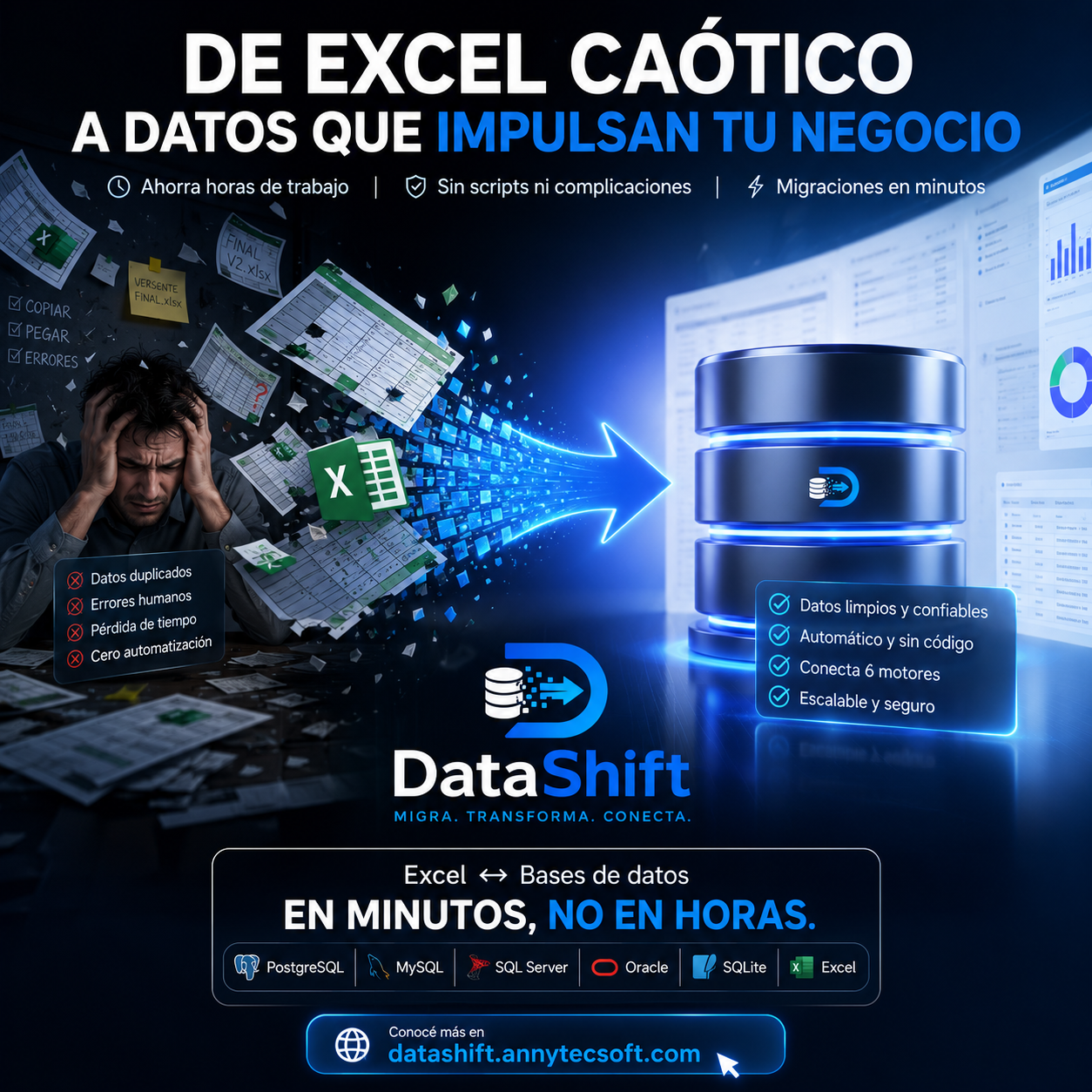 DataShift: de Excel caótico a datos que impulsan tu negocio